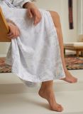 Female's Dressing Gown - Blue Aster in , in size , made of soft cotton for 