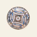 Drawer and Door Knobs - Gold Blue Ceramic