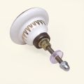  Drawer and Door Knobs - Gold Blue Ceramic