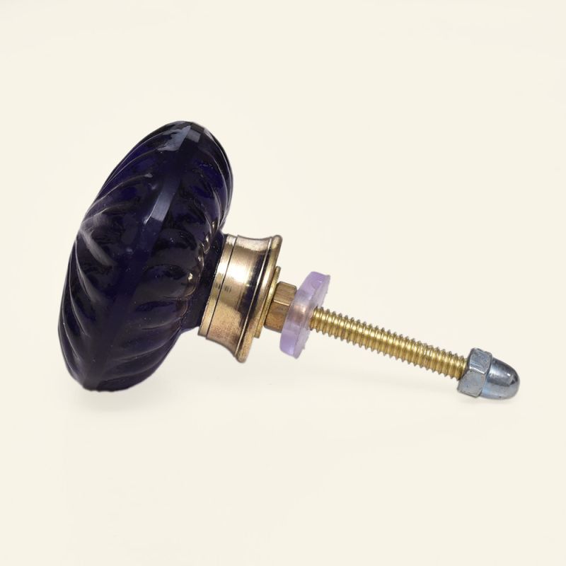 Drawer and Door Knobs - Glass Blue
