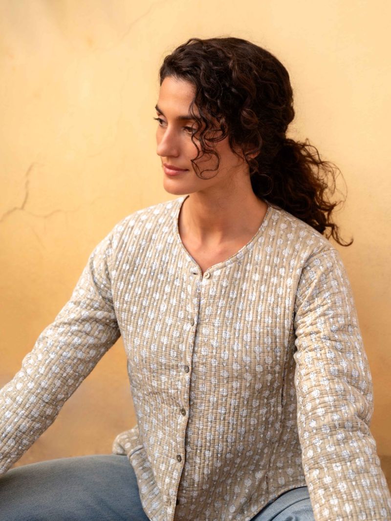 Veste matelassée - Collection d'Impression en Bloc