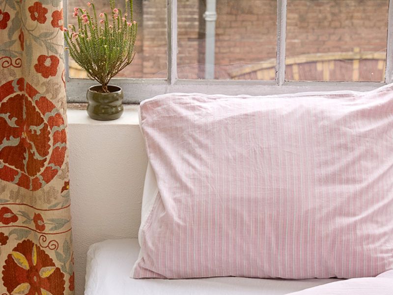 Bedding Set - Jaipur Red Stripe - The Cotton Cashmere Collection