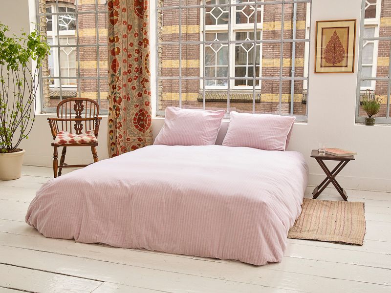 bedding set jaipur red stripe