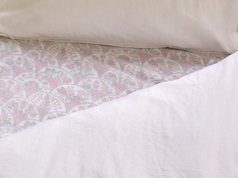 Drap housse - Floral - La Collection Coton Cachemire
