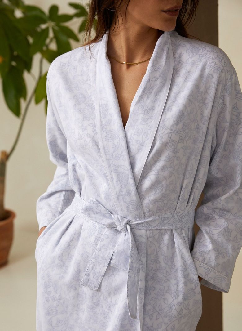 Dressing Gown - Lodhi Garden Blue