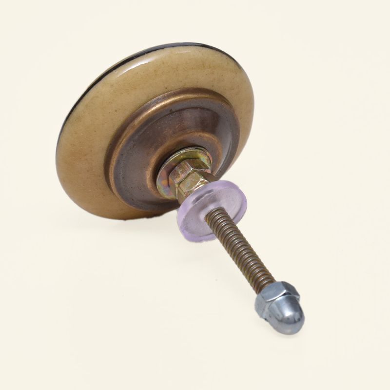  Drawer and Door Knobs - Green Large Ceramic