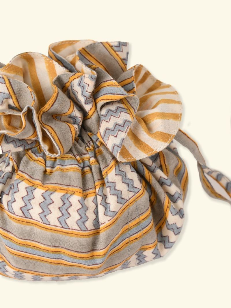 Jewelry Pouch - Block Print Collection