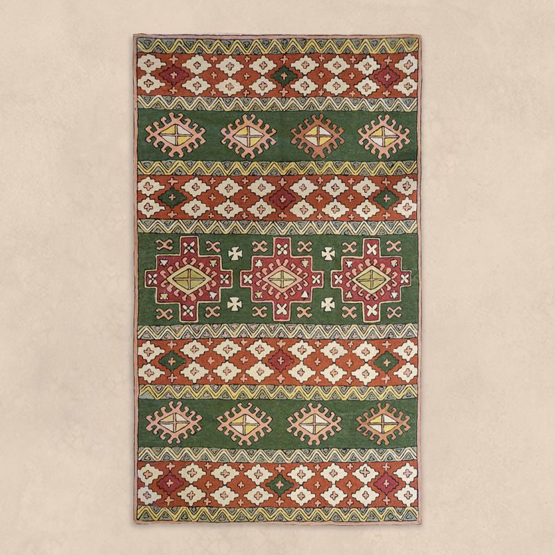 Kashmir Silk Embroidered Rugs