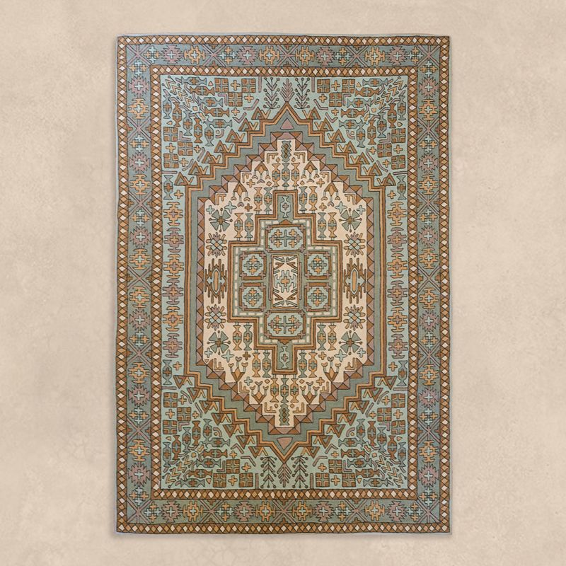 Kashmir Silk Embroidered Rugs