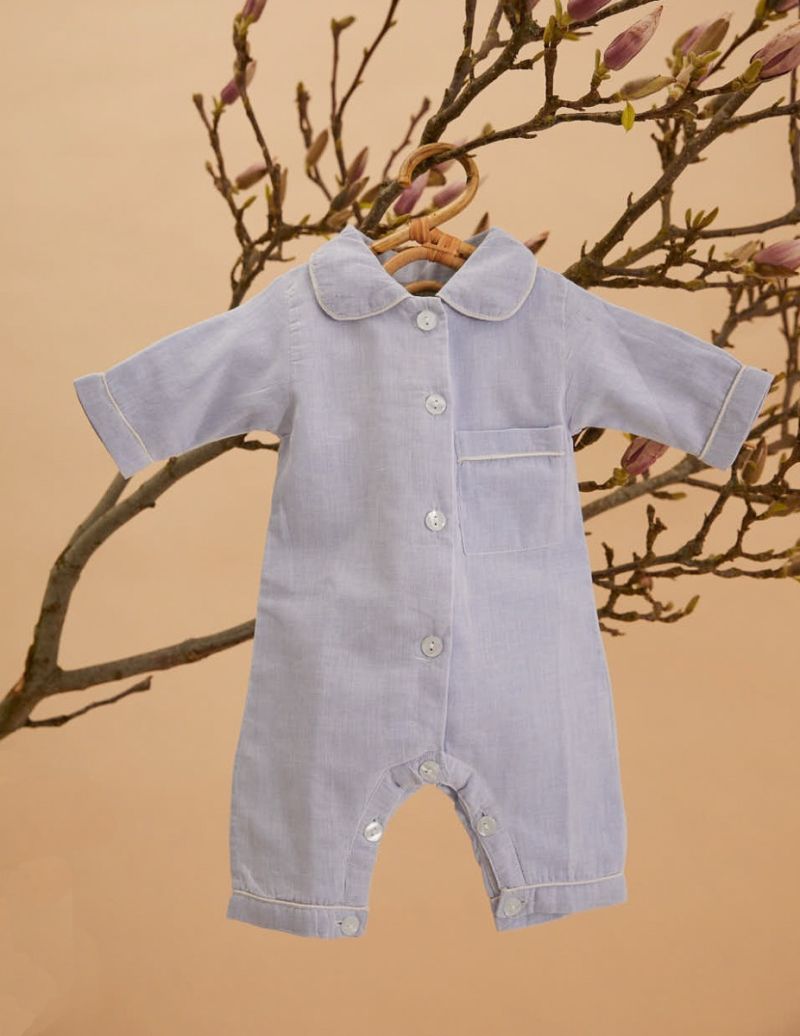 Baby Onesie - Blue - Die Cotton-Cashmere-Kollektion