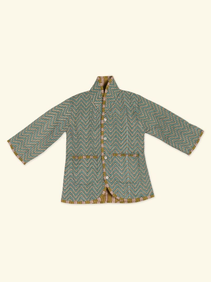 Quilted Coat - Block Print Collection