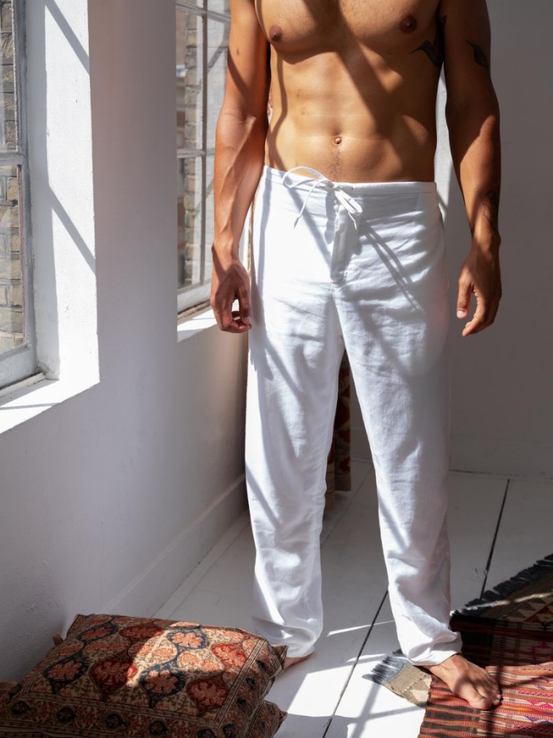 Loungehose - Weiss - Die Cotton-Cashmere-Kollektion