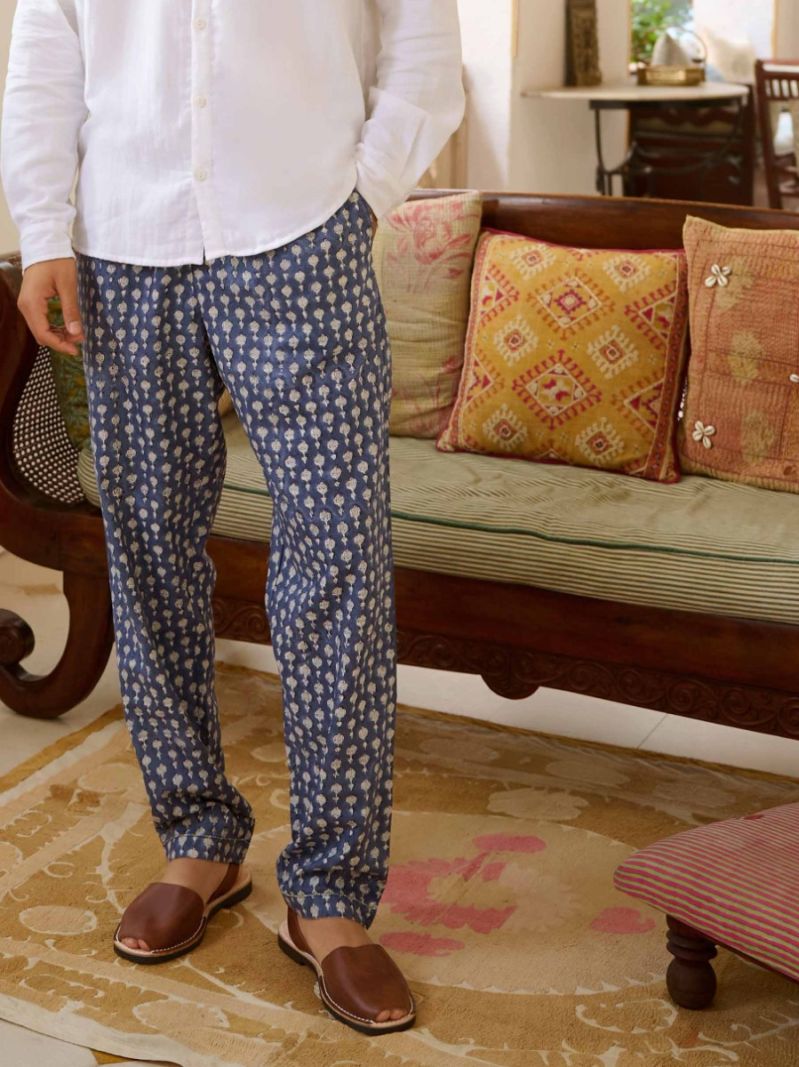 Pantalon Lounge - Collection d'Impression en Bloc